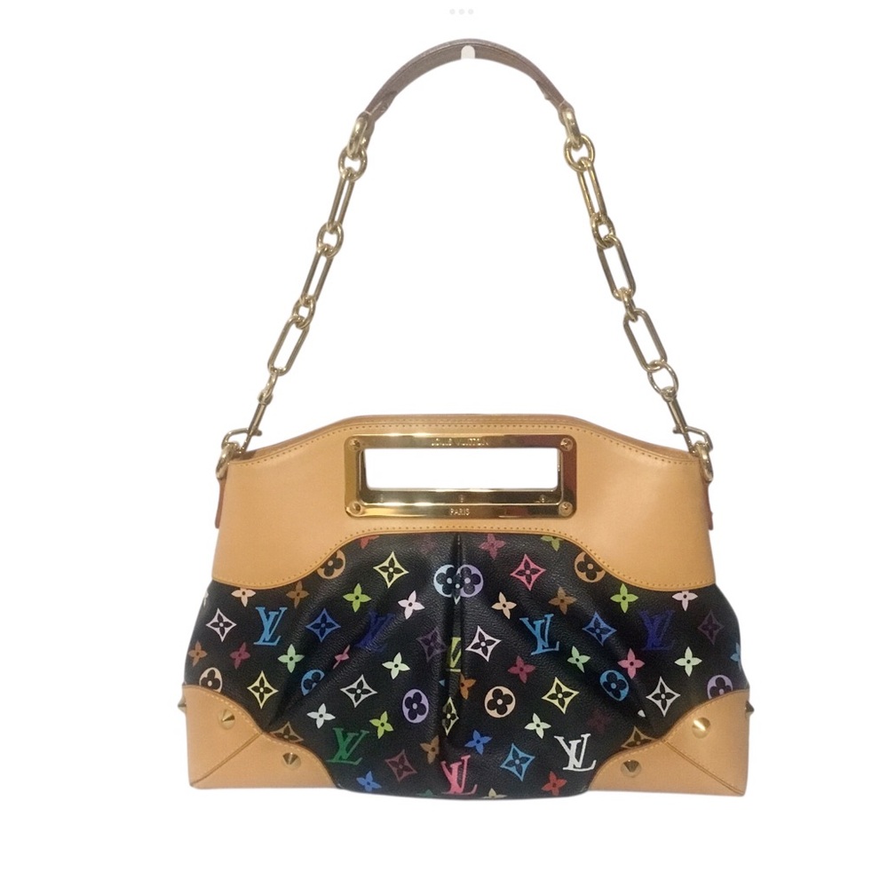 Authentic Louis Vuitton Judy Black Multicolor Shoulder Bag
